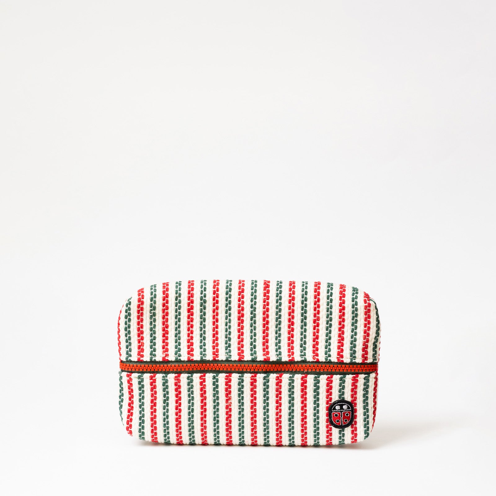 Trousse de toilette TWIN Basque Small, vue de face – par Venitee Family