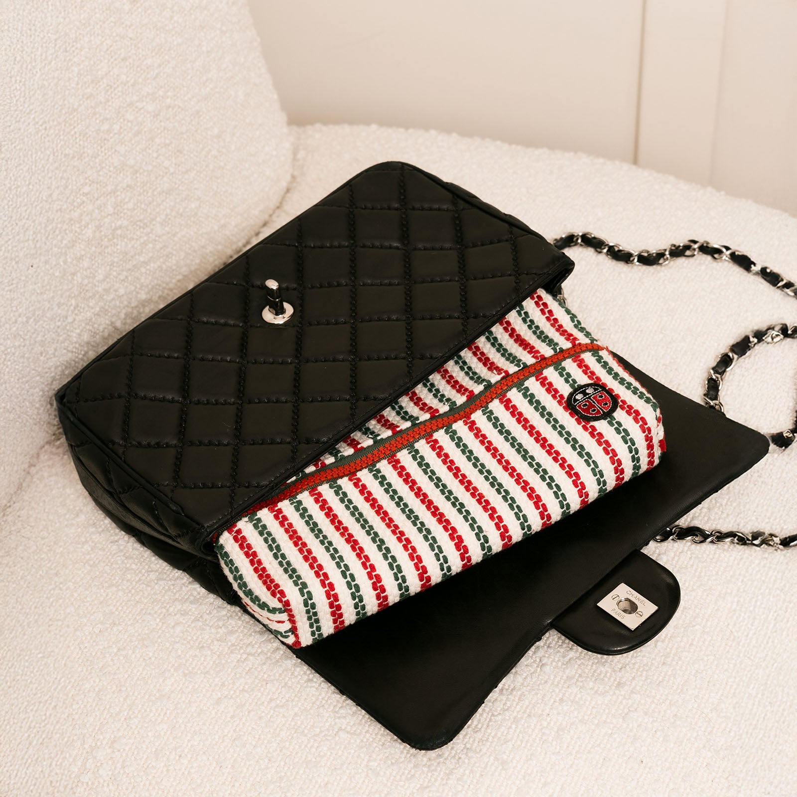Trousse de toilette TWIN Basque Small dans un sac à main – par Venitee Family