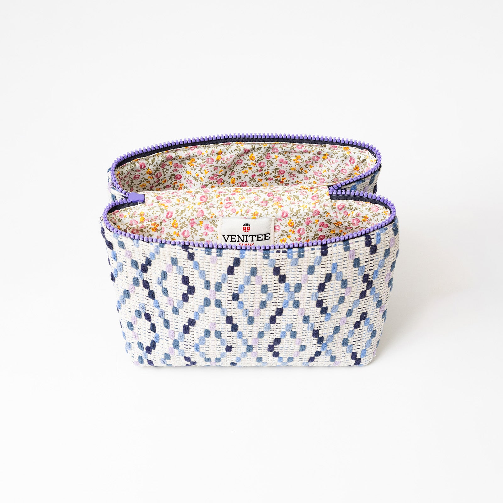 Intérieur de la trousse de toilette TWIN Granny Large – par Venitee Family