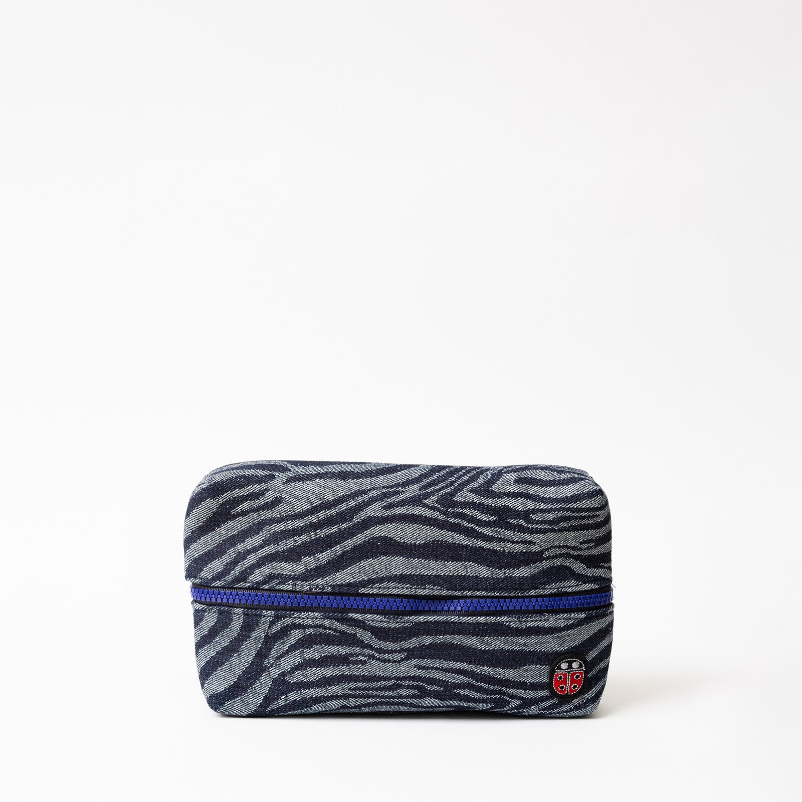 Trousse de toilette TWIN Jean Small, vue de face – par Venitee Family