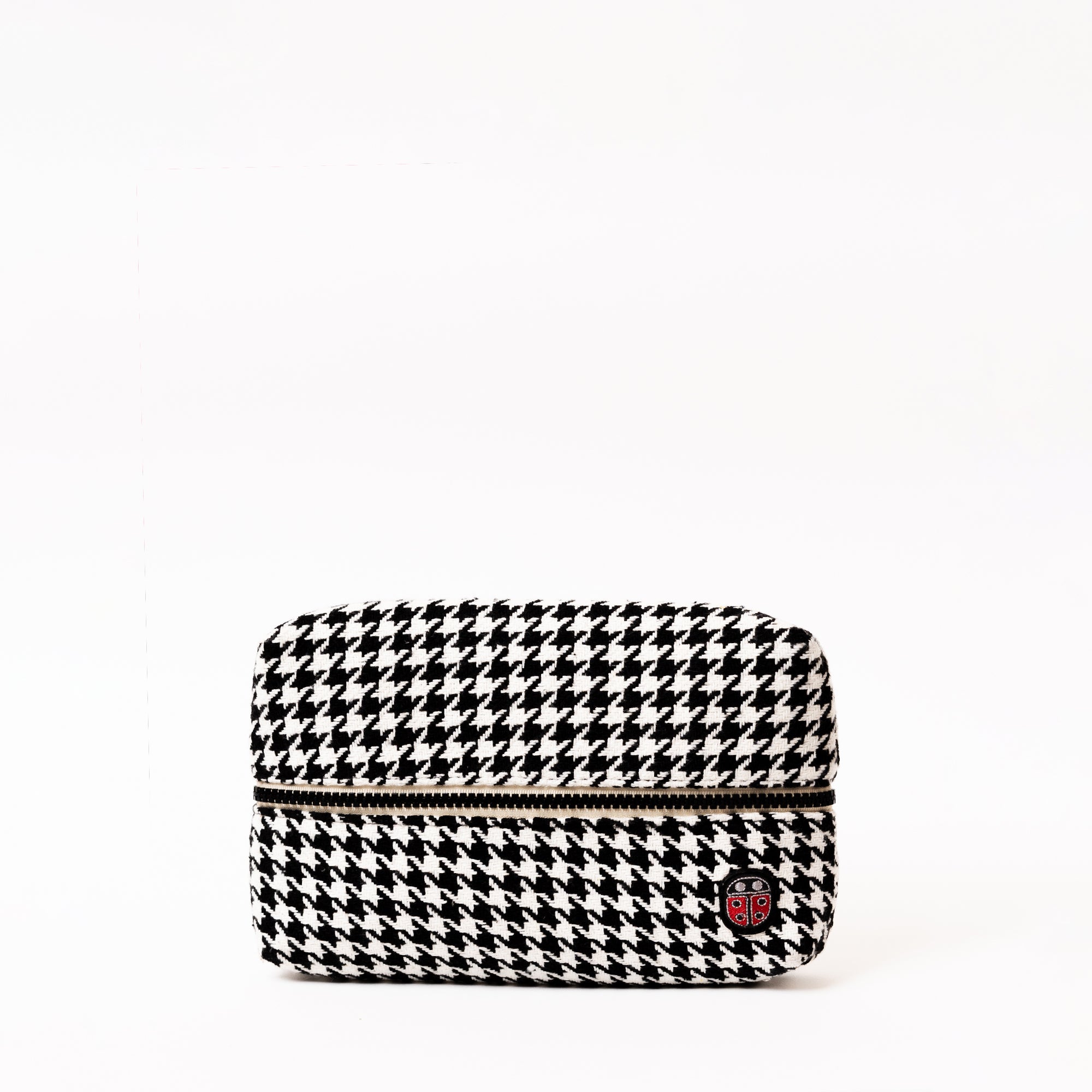 Trousse de toilette TWIN Poule Small, vue de face – par Venitee Family